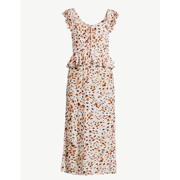 Women's Plus Ruffle Sweetheart Midi Dress Size XXL - Picture 4 of 5